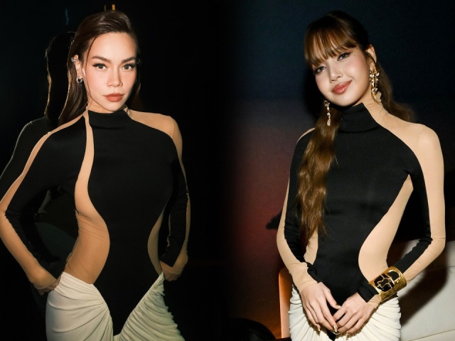 Hồ Ngọc Hà ghi điểm khi 'đụng' váy trăm triệu đồng với Lisa