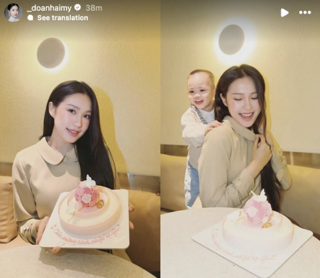 Doãn Hải My khoe khoảnh khắc đáng yêu bên con trai trong ngày đặc biệt.