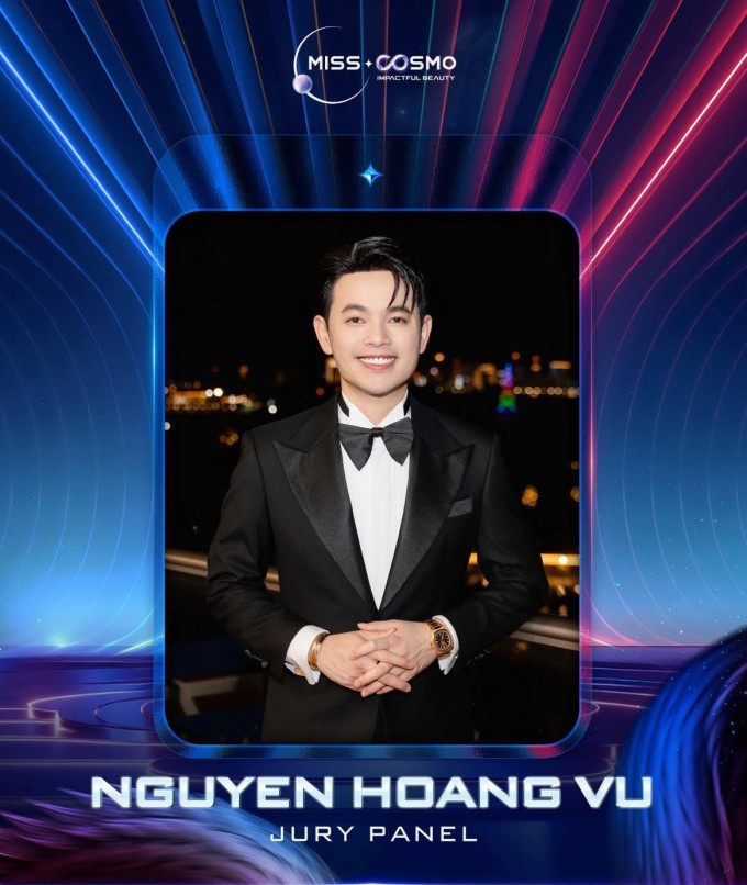 Ông Hoàng Vũ cũng là gương mặt quen thuộc tại Miss Cosmo.