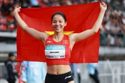 Hot girl điền kinh Kim Anh đạt kỳ tích sự nghiệp, góp sức cho "mỏ vàng" SEA Games