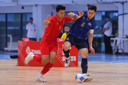 Video bóng đá futsal nam Myanmar - Thái Lan: Đẳng cấp Nhà vua (SEA Games)