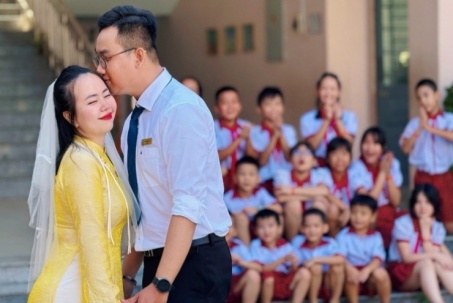 Chú rể Đồng Nai tiết lộ hậu trường bộ ảnh ‘Thầy cô cưới nhau’ gây sốt mạng