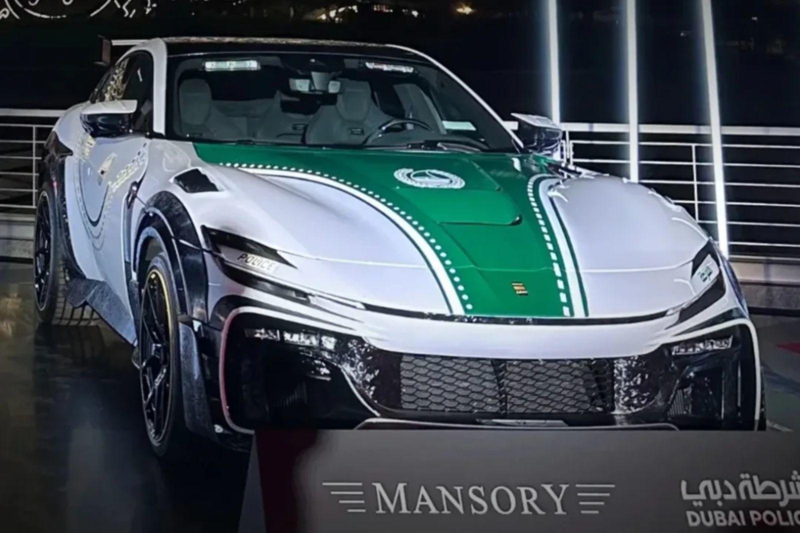 Cảnh sát Dubai biên chế thêm mẫu siêu xe SUV Ferrari Purosangue Mansory - 2