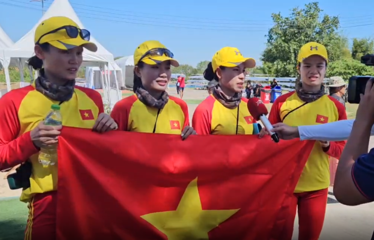 4 nữ VĐV Việt Nam giành HCV đầu tiên cho đoàn chúng ta vào sáng 16/12