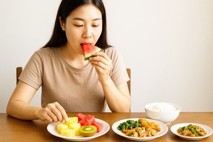 Nhiều người cho rằng ăn trái cây ngay sau bữa chính.