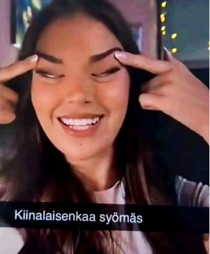 Hình ảnh Sarah Dzafce bị cho là kỳ thị chủng tộc