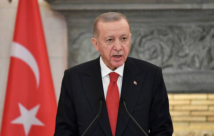 Tổng thống Thổ Nhĩ Kỳ Recep Tayyip Erdogan - Ảnh: AP