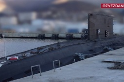 Nga công bố hình ảnh tàu ngầm nghi bị Ukraine đánh trúng