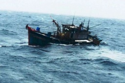 Tàu cá bị cháy, chìm giữa khơi, 53 ngư dân Đà Nẵng nhảy xuống biển