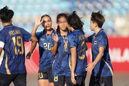 Video bóng đá ĐT nữ Thái Lan - Indonesia: May mắn & sai lầm, HCĐ danh dự (SEA Games)