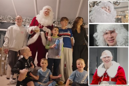 Haaland hóa thân thành Ông già Noel, cải trang hoàn hảo vẫn bị "lật tẩy"