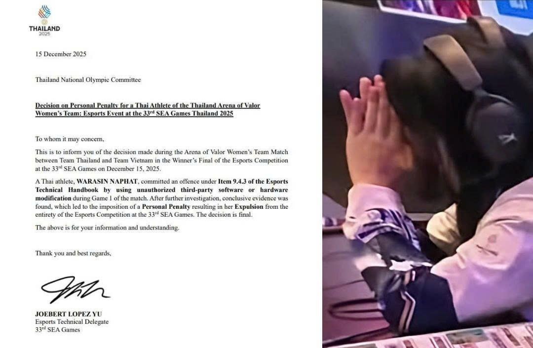 Thông báo chính thức về vụ gian lận.