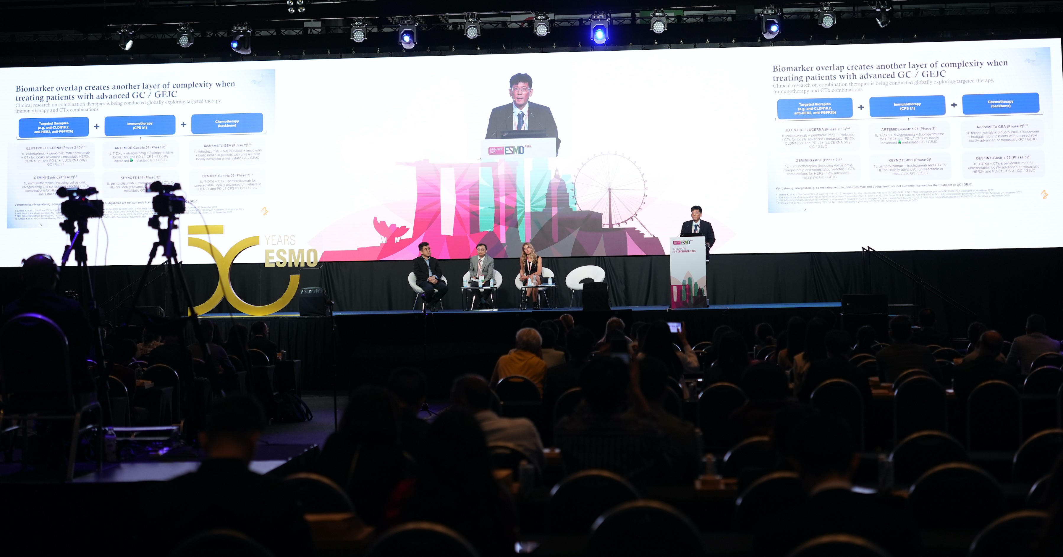 Hàng nghìn chuyên gia, nhà nghiên cứu và bác sĩ lâm sàng hàng đầu trong lĩnh vực ung thư học đã tới tham dự các phiên thảo luận chuyên môn tại Hội nghị Ung thư ESMO Châu Á 2025