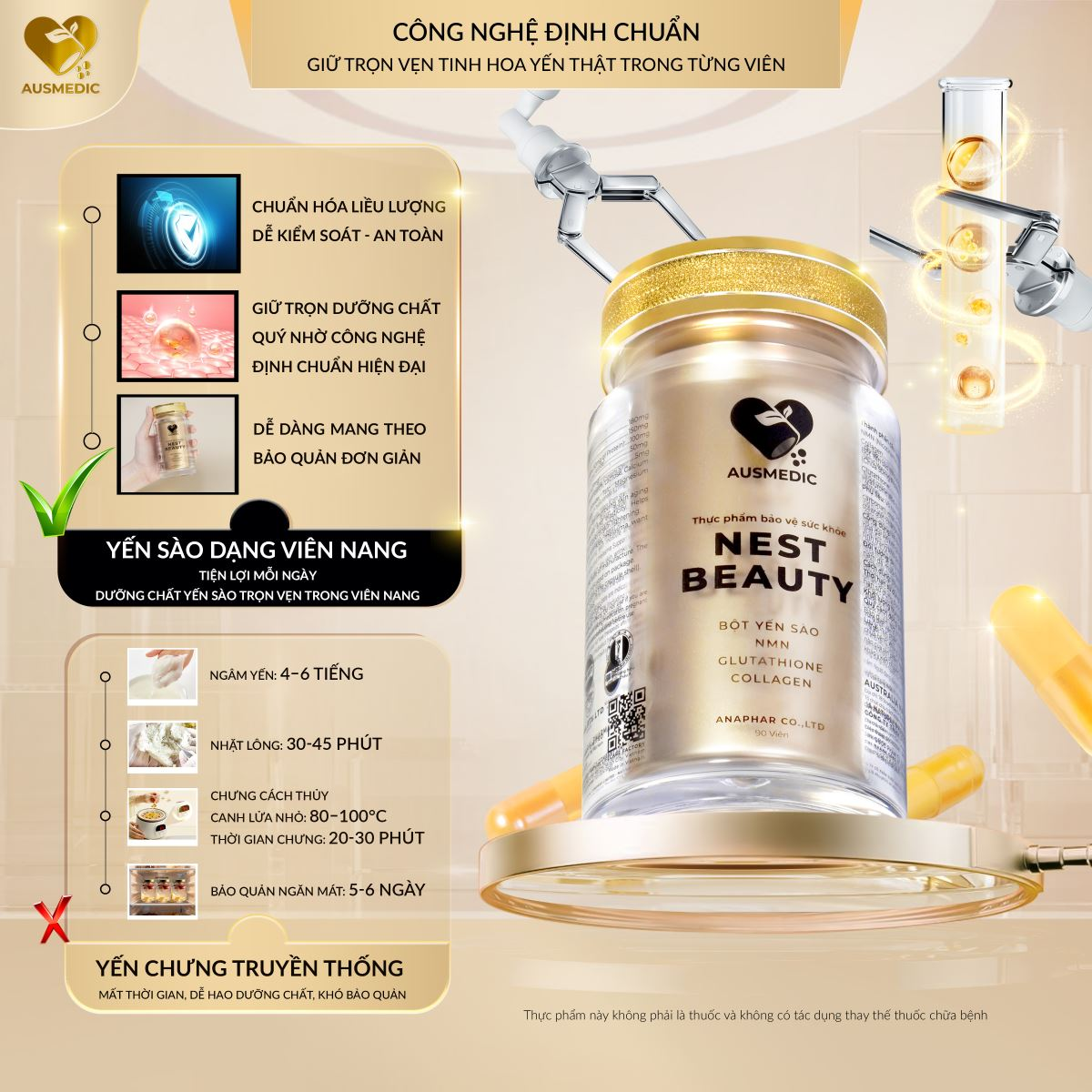 Nest Beauty, viên uống Ausmedic