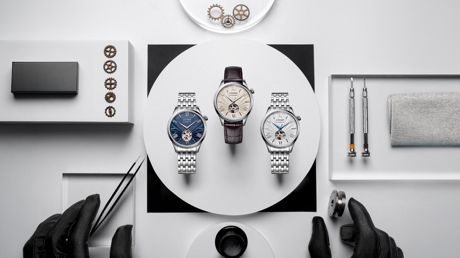 Đồng hồ Citizen Open Heart Automatic kết hợp họa tiết Guilloche đẹp mắt, trở thành phiên bản yêu thích của phái mạnh hiện nay.