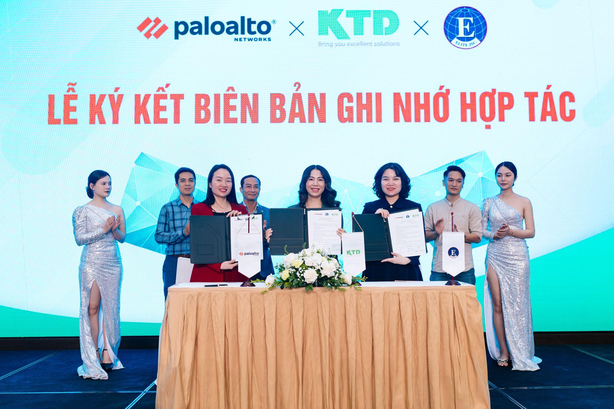 Lễ ký kết Biên bản ghi nhớ hợp tác chiến lược giữa Palo Alto Networks và Công ty KTD