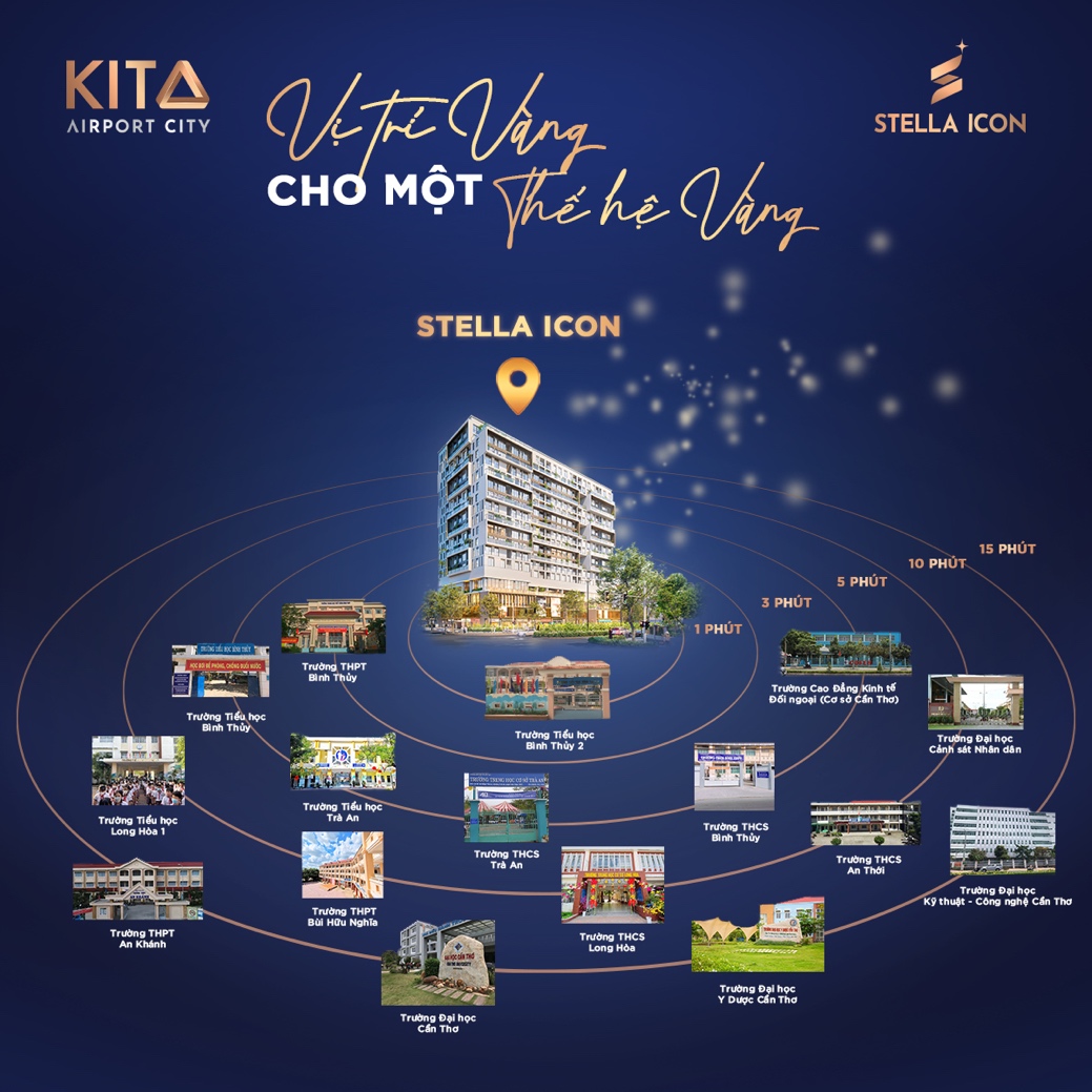 Cư dân Stella Icon kết nối thuận tiện với hệ thống trường đại học khu vực Thành phố Cần Thơ