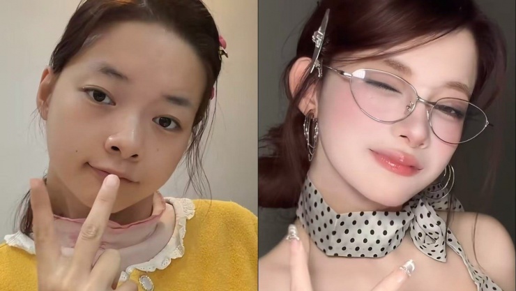 Lâm Linh kiên trì học make up và tự làm video, thu hút nhiều người xem. Ảnh: HK01