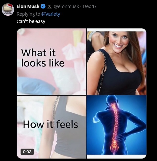 Elon Musk đăng video AI bình luận về Sydney Sweeney.