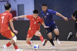 Video bóng đá futsal nam Việt Nam - Thái Lan: Siêu phẩm sút phạt (SEA Games)