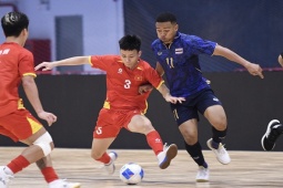 Video bóng đá futsal nam Việt Nam - Thái Lan: Siêu phẩm sút phạt (SEA Games)