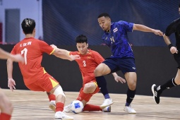 Trực tiếp bóng đá futsal nam Việt Nam - Thái Lan: Tiếc nuối cuối trận (SEA Games) (Hết giờ)