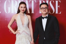 Thanh Hằng dát hàng hiệu hơn 5 tỷ đồng đi sự kiện cùng chồng