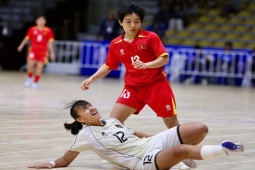 Video bóng đá futsal nữ Việt Nam - Indonesia: 5 bàn đỉnh cao, đoạt HCV rực rỡ (Chung kết SEA Games)