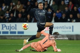 Video bóng đá Talavera - Real Madrid: Mbappe rực sáng, 5 bàn rượt đuổi (La Liga)
