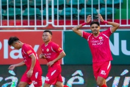 Video bóng đá HAGL - Công an Hà Nội: Ngoại binh rực sáng, bám đuổi ngôi đầu (V-League)