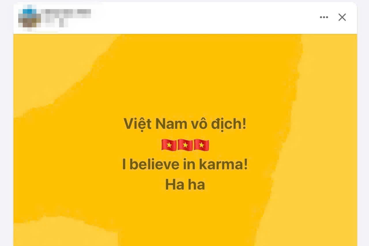 "I believe in karma!" (tạm dịch: Tôi tin vào luật nhân - quả).