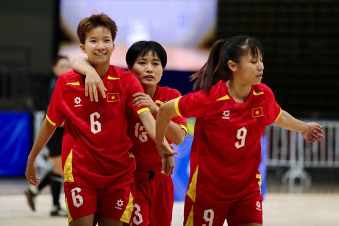 Trực tiếp bóng đá futsal nữ Việt Nam - Indonesia: Ghi bàn thứ 5, ấn định HCV (CK SEA Games) (Hết giờ) - 1
