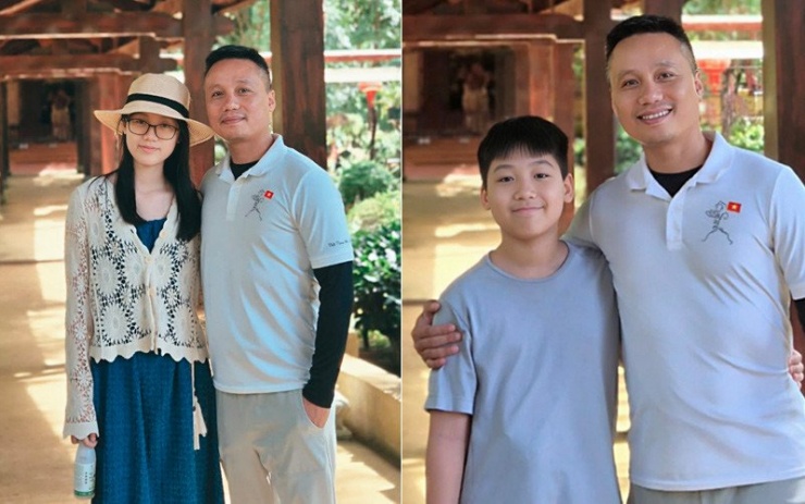 Con gái và con trai của anh Ngọc Anh hòa nhập tốt với môi trường mới.