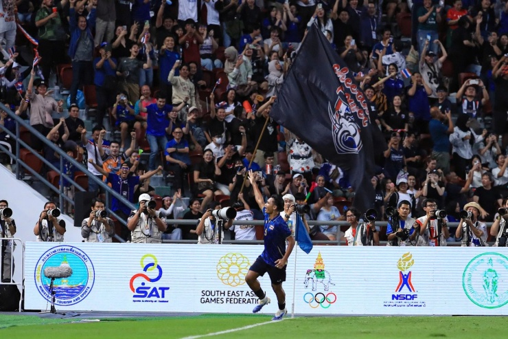 U22 Thái Lan đã có một khởi đầu dễ dàng. (Ảnh: Báo Thái Lan)