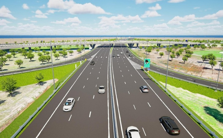 Phối cảnh cao tốc TP HCM – Trung Lương – Mỹ Thuận sau mở rộng.