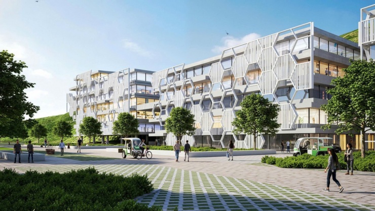 Phối cảnh dự án trung tâm nghiên cứu trí tuệ nhân tạo AI.