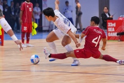 Trực tiếp bóng đá futsal Thái Lan - Indonesia: Đội khách mở tỷ số (SEA Games 33)