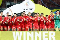 Video bóng đá U22 Việt Nam - U22 Thái Lan: "Bàn thắng vàng" Thanh Nhàn, ngạo nghễ đăng quang (CK SEA Games)