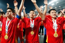 Thầy Kim hướng ra "biển lớn" sau SEA Games, sao U22 Việt Nam mơ Quả bóng vàng (Clip 1 phút)