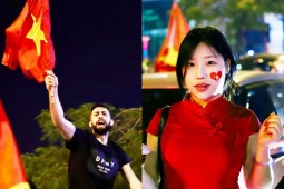 Nhìn lại những hình ảnh đẹp trong đêm người dân Hà Nội mừng tuyển U22 Việt Nam vô địch SEA Games