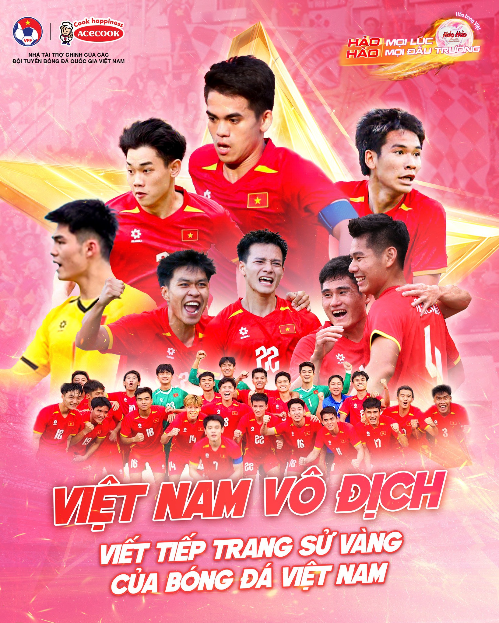 Acecook Việt Nam thưởng nóng 500 triệu đồng, tiếp sức U22 Việt Nam - 2