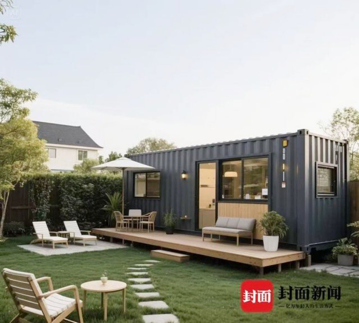 Hình ảnh dự kiến của căn nhà container sau khi được hoàn thành (Ảnh: Cover News)