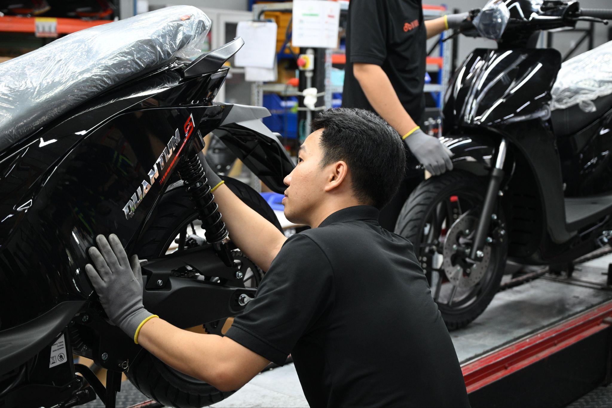 Xe máy điện Dat Bike 100% được lắp ráp trực tiếp tại nhà máy của hãng