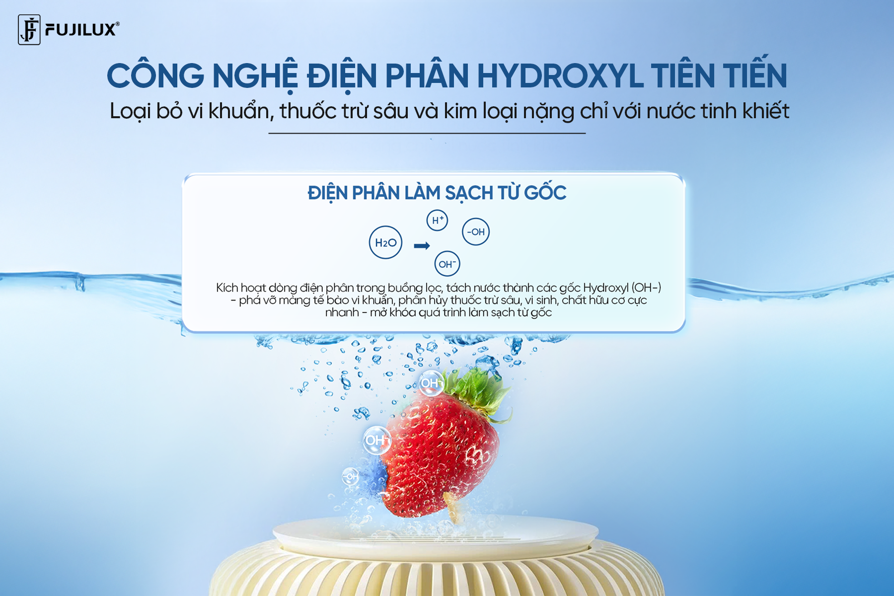 Máy rửa & khử khuẩn thực phẩm FujiLux - Xu hướng cho căn bếp hiện đại - 3