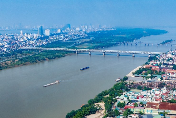 Toàn cảnh nơi xây dựng siêu dự án sông Hồng 855.000 tỷ đồng