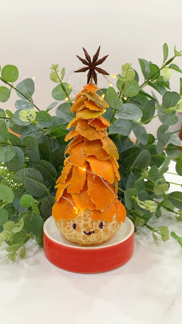 Mâm rau củ hóa cây thông, vòng nguyệt quế đón Giáng sinh - 3