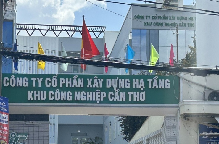 Trụ sở Công ty Cổ phần Xây dựng Hạ tầng Khu công nghiệp Cần Thơ (CIPCO). Ảnh: Thiện Chí
