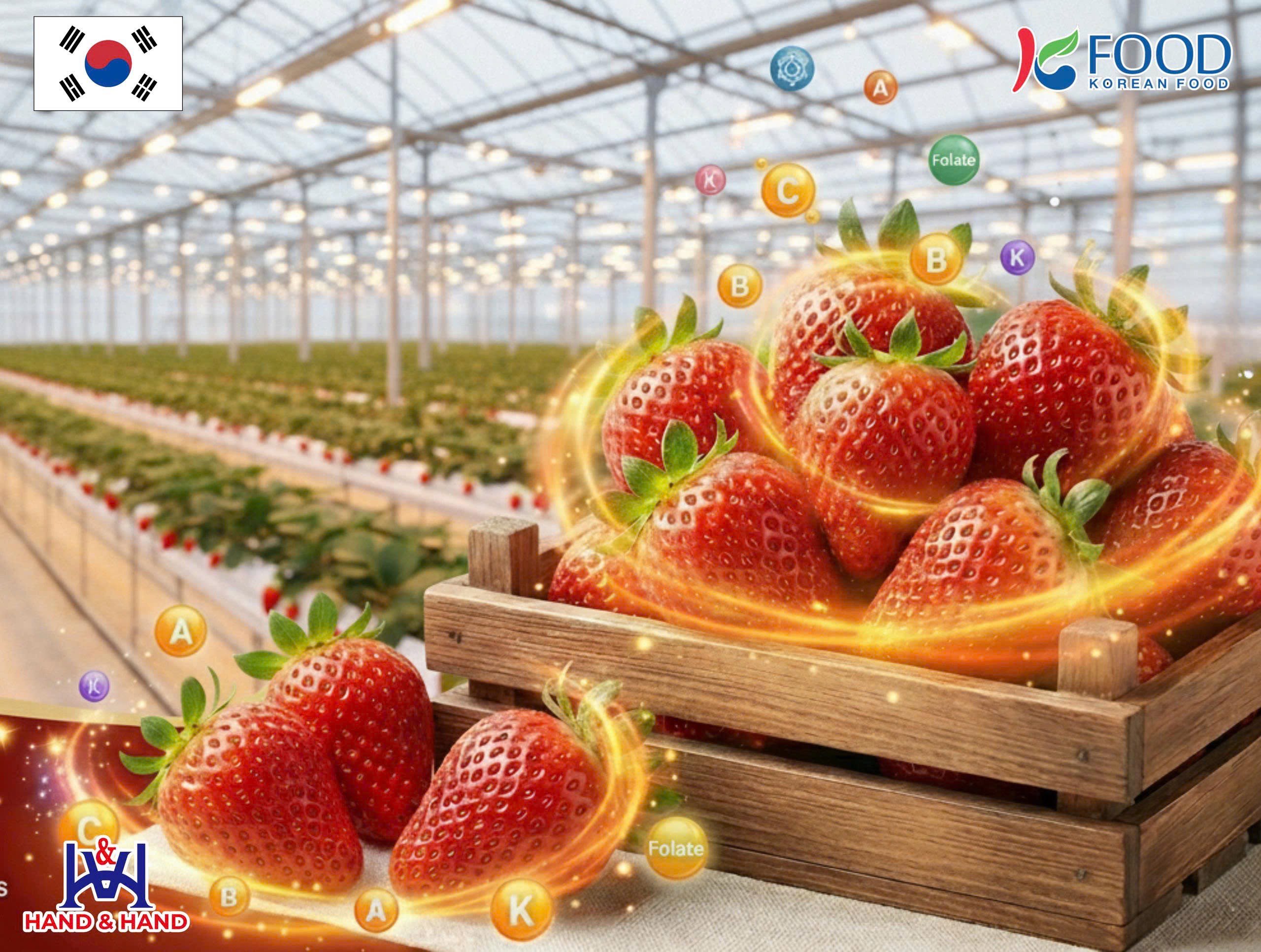 Dâu tây Hàn Quốc với đang dạng dưỡng chất