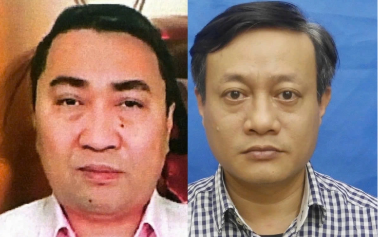 Bị cáo Lê Trung Khoa và Phạm Quang Thiện.