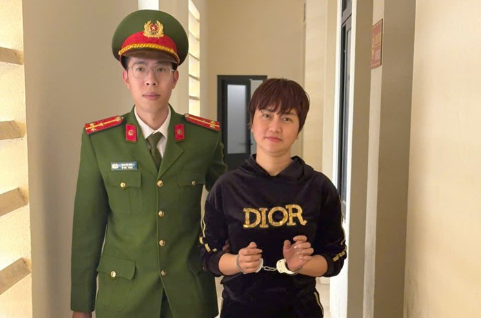 Nguyễn Thị Thu bị bắt giữ khi kịch bản giả chết bại lộ. Ảnh: Công an Thanh Hóa